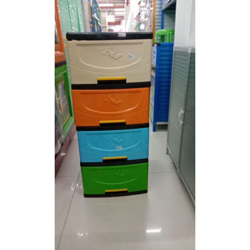 Lemari plastik model laci 4 susun