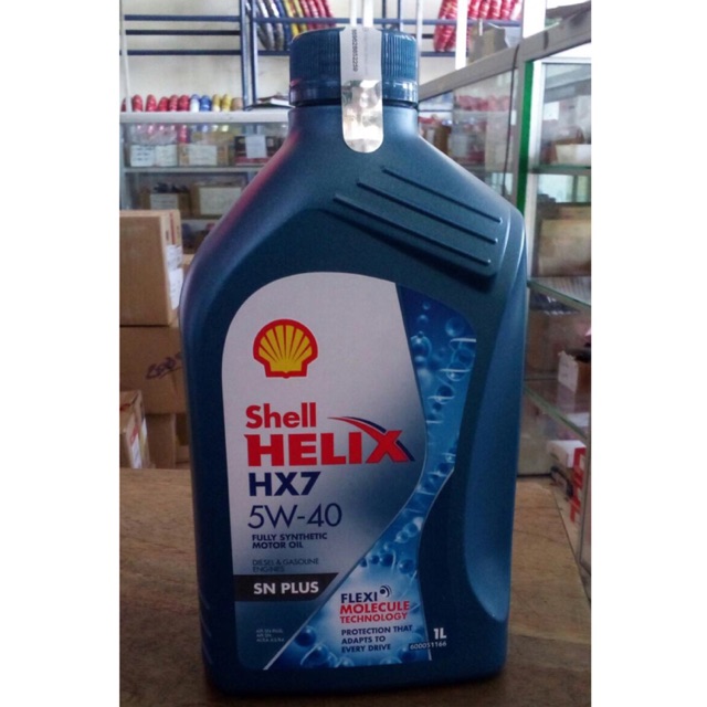 Oli Motor Shell Helix HX7 5W-40 1 Liter Original Asli