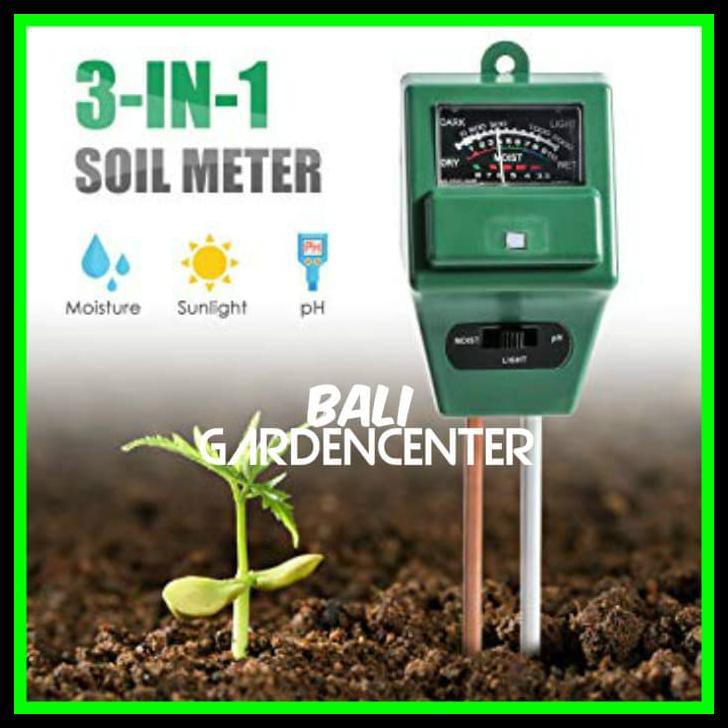 Produk Unggulan Digital Soil Analyzer Meter Alat Ukur Ph Moisture Light Tanah 3 In 1