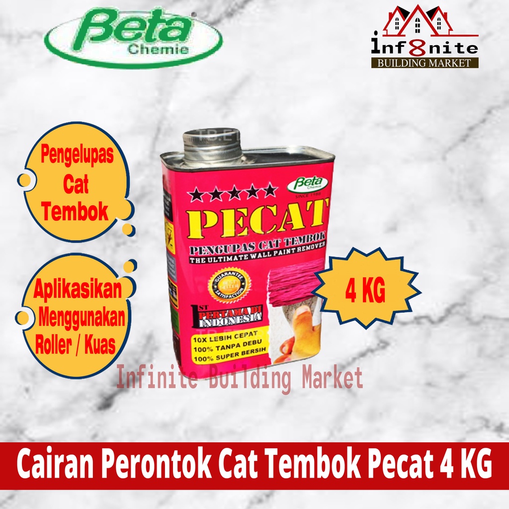 Jual Perontok Cat Tembok Pengelupas Cat Tembok Paint Remover Pecat 4 KG