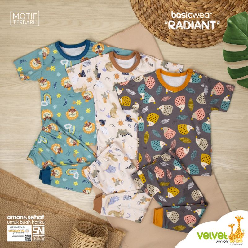 Setelan Oblong Pendek&amp;Celana Panjang/ PIYAMA VELVET JUNIOR