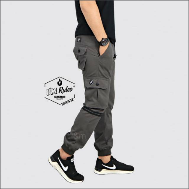 celana jogger cargo I&M original