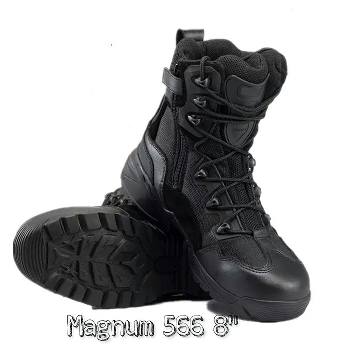 Terbaru SEPATU MAGNUM BLACK 8INCH 566, SEPATU MAGNUM HITAM 8 INCH 566