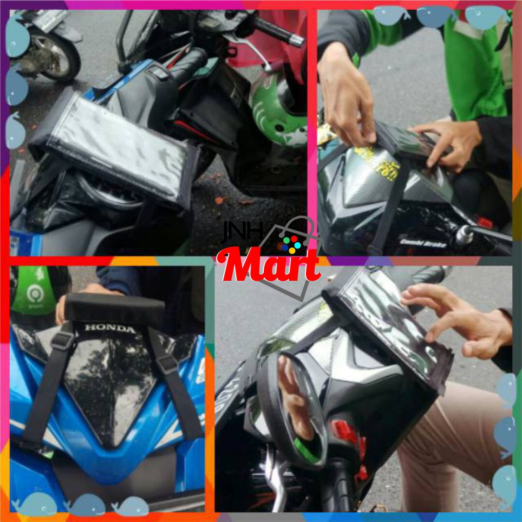 Holder HP Android Waterproof Untuk Motor Tas Gojek Touchscreen Layar Sentuh Sentuh