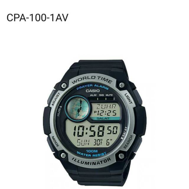 CASIO Prayer Time Watch CPA-100-1AV ORIGINAL
