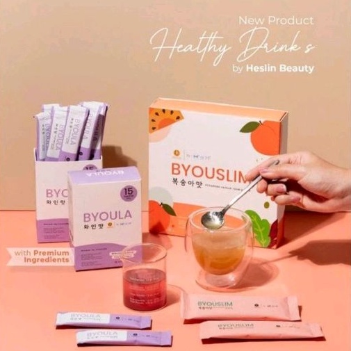 Byouslim Byoula Heslin Beauty dr MF Minuman Diet Fiber Collagen Drink Original