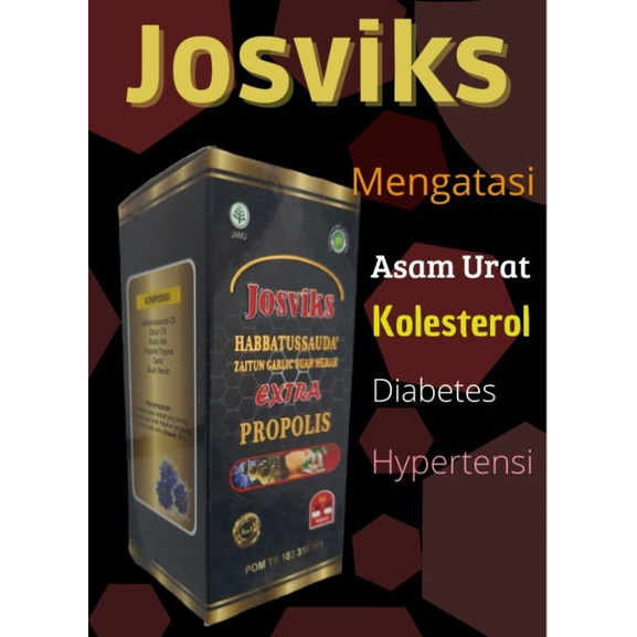 Josviks Habbatussauda Oil Garlic Untuk Darah Tinggi-Diabetes Dan Kolesterol