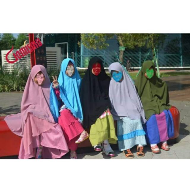 Jilbab pon Instan Jipontan Anak Dewasa Gamismu