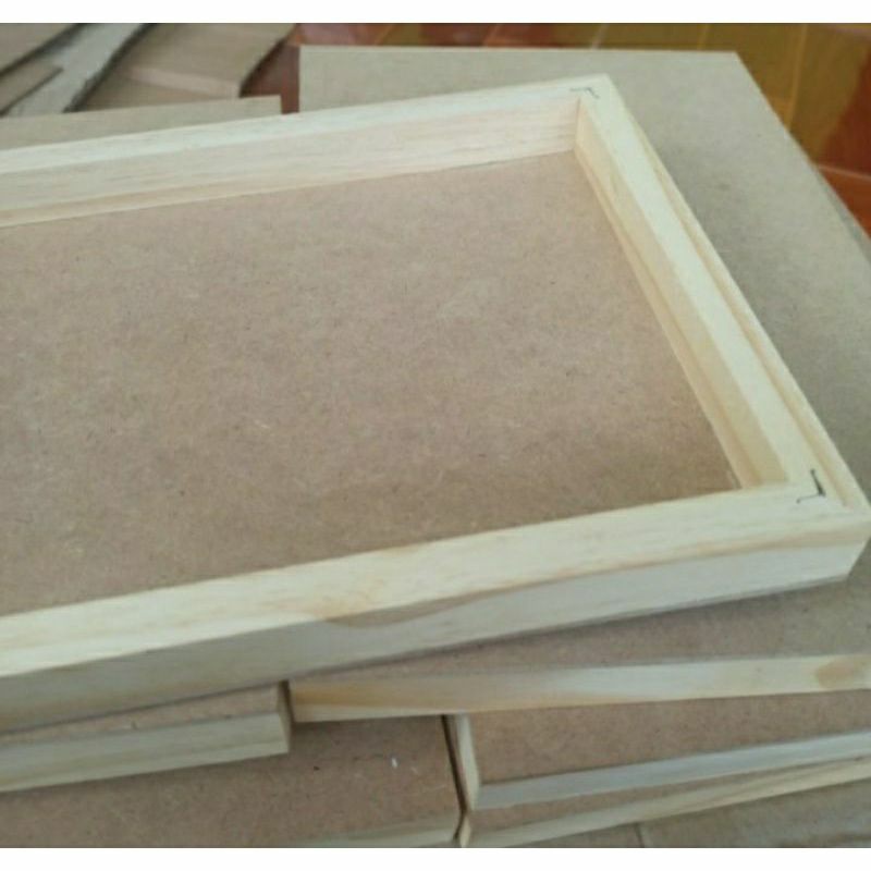 PICTBOX POSTER / FRAME KAYU JATI BELANDA UKURAN 40X30 CM Sudah Serut Halus