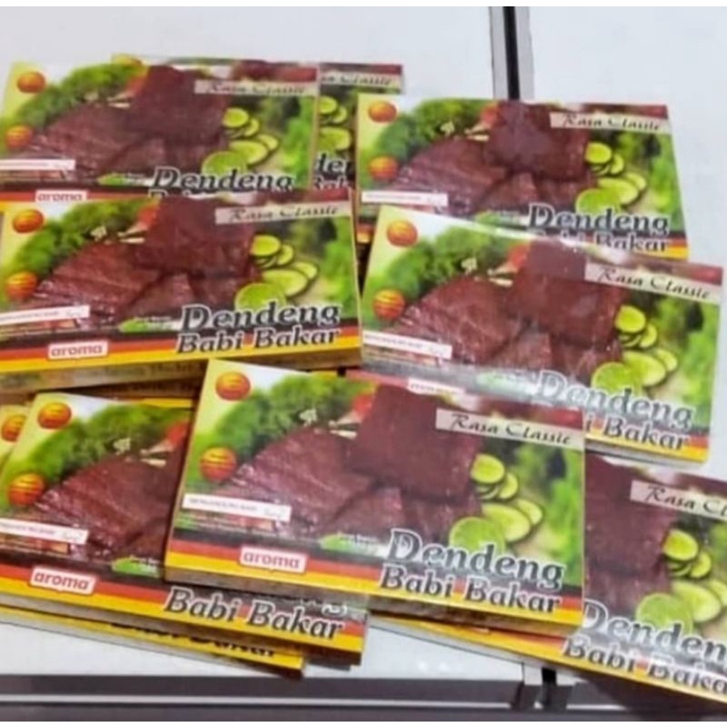 

Dendeng Babi Bakar Aroma Original 300gr ( Vacum Pressed )