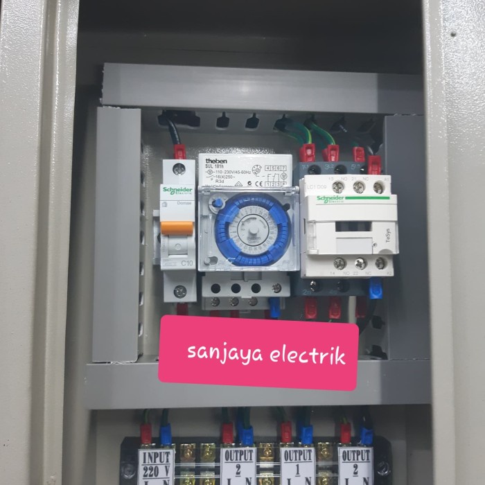 panel timer otomatis lampu/panel otomatis lampu