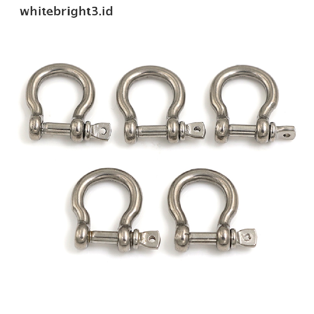 (whitebright3.id) 5pcs m4 304 Sekrup stainless steel Untuk Memasukkan Tali Busur