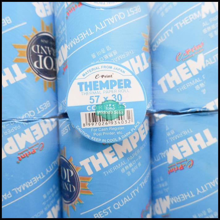 

Kertas Printer Themper 57X30 E-Print Thermal Paper Roll Isi 10 Buah