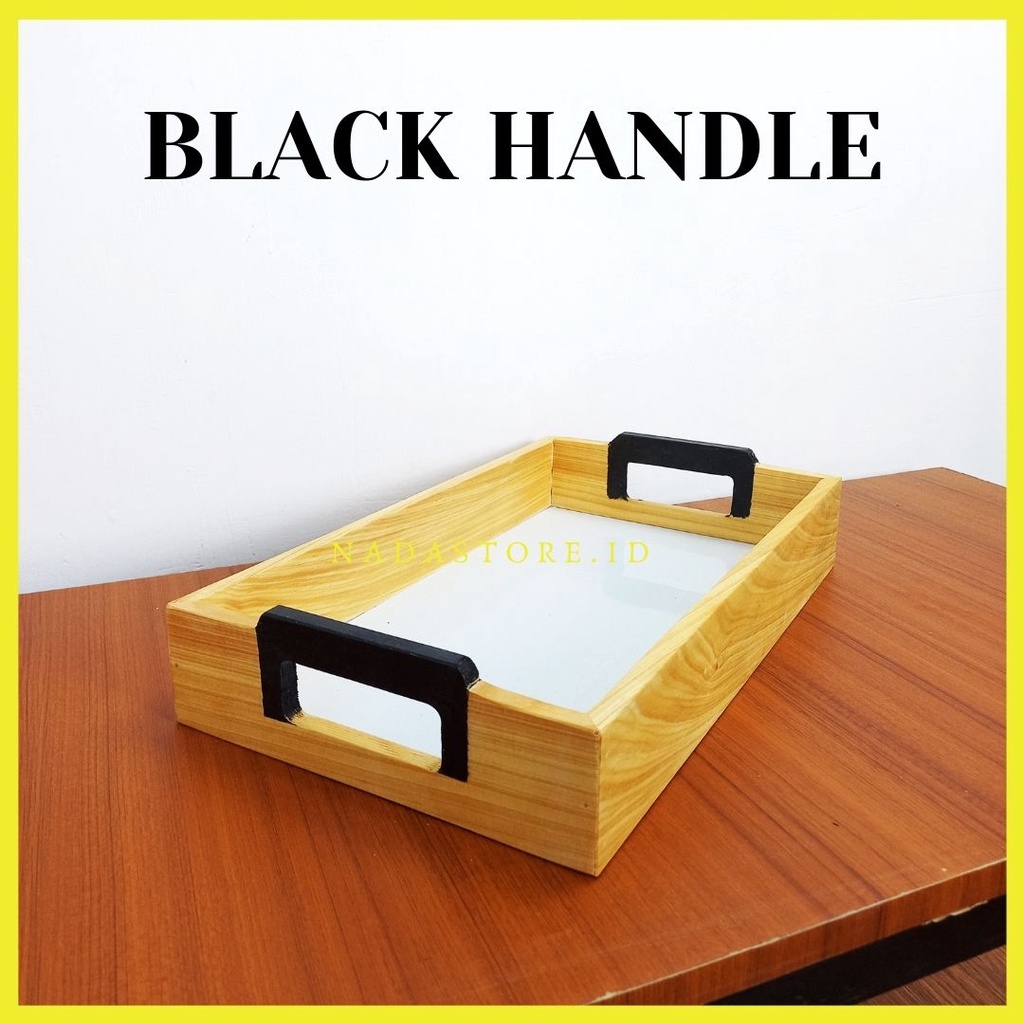 NEW PRODUCT - WOODEN TRAY / NAMPAN KAYU / BAKI / WOODEN SERVING TRAY 35 X 21 X 6 CM