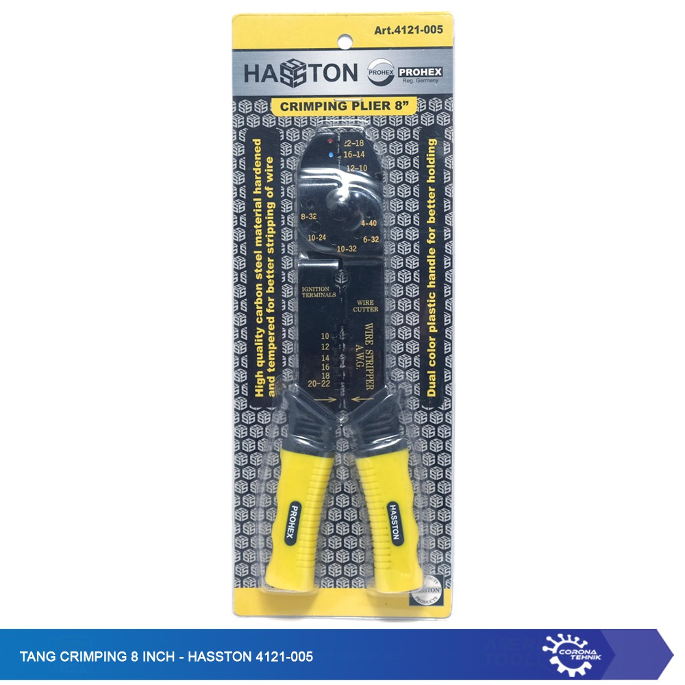 Tang Crimping 8 Inch - Hasston 4121-005