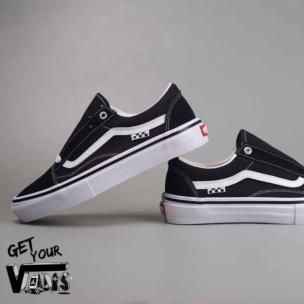 Vans Old Skool Pro Skate Black White Original 100% Bnib