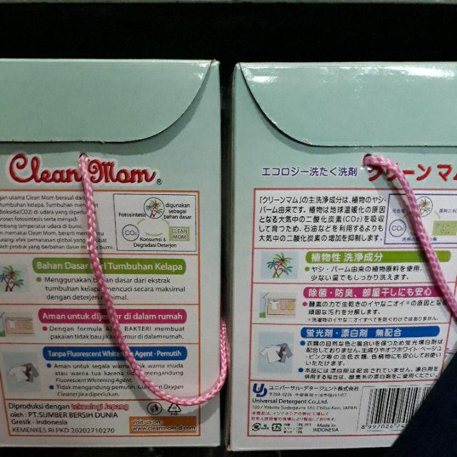 Deterjen Clean Mom Sabun Cuci Baju Bubuk  3 Kg