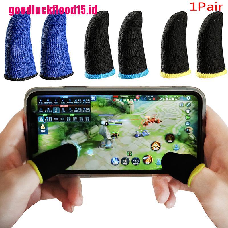 (LUCKID) 1 Pasang Sarung Tangan Touch Screen Anti Keringat Untuk Game Handphone