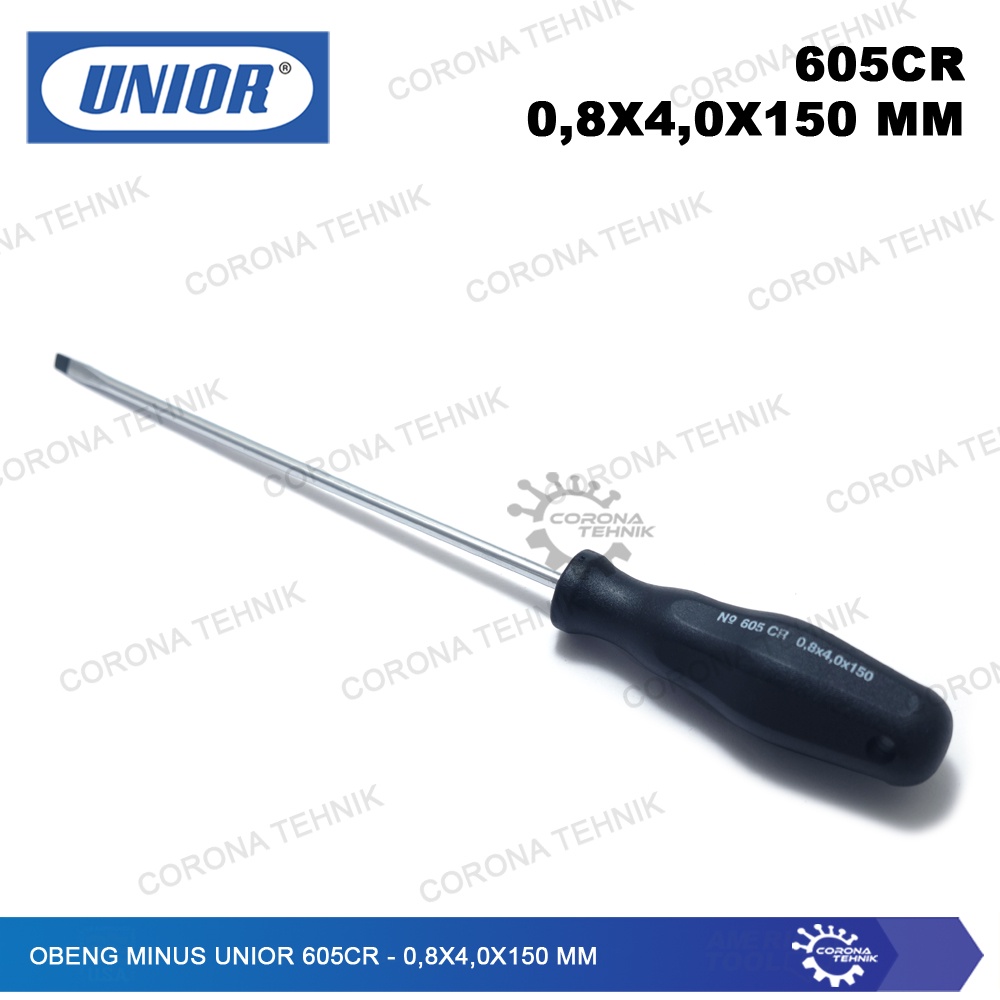 UNIOR 605CR - Sale - Obeng Minus - 0,8x4,0x150 mm