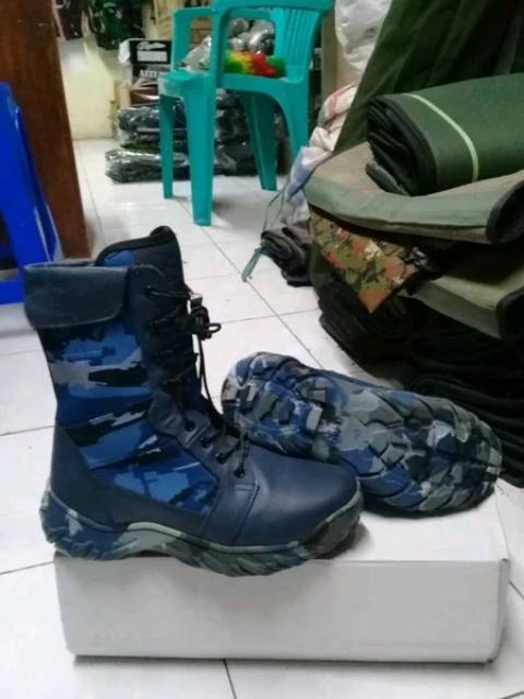 Sepatu pdl tni AU/sepatu doreng asli jatah