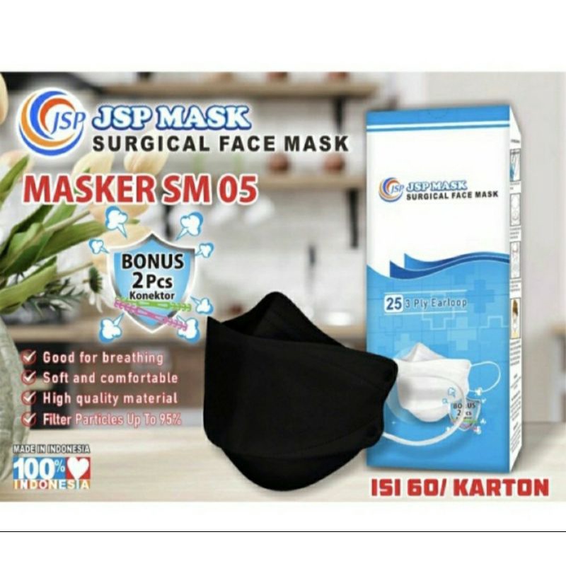 Masker JSP KF94 kemenkes isi 25pcs model convex korea evo