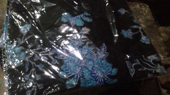 Batik Couple Keluarga Sania Ruffle Ori Ndoro Jowi Dnt Motif Cibulan Biru