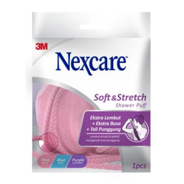 Nexcare NS-03 Busa Spons Mandi Stretch Puff Ekstra Lembut &amp; Busa