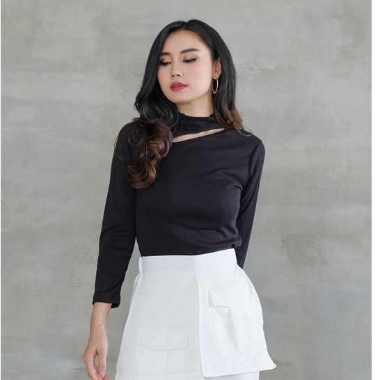 Vila Knit Top Blouse Atasan Wanita