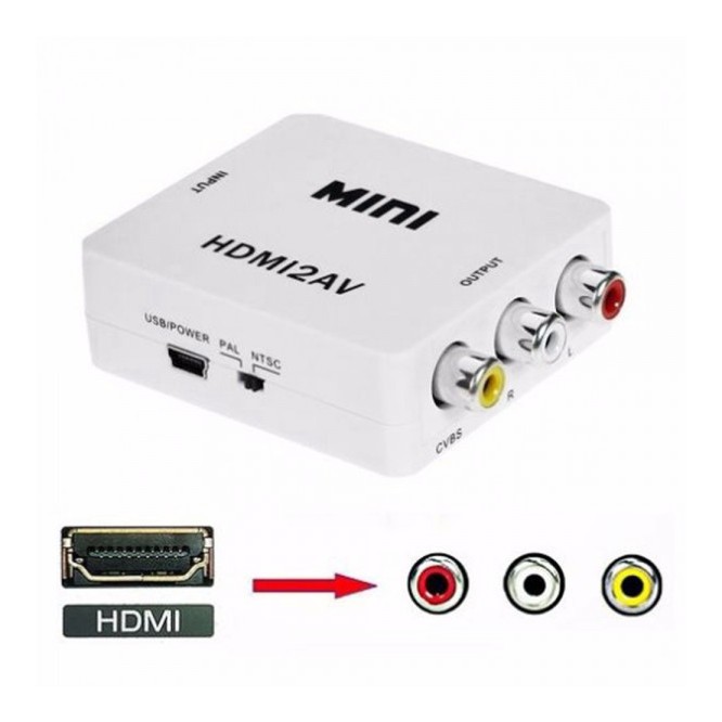 HDMI To AV RCA Converter Adapter