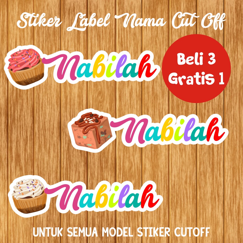 

STIKER NAMA CUT OFF CUP CAKE