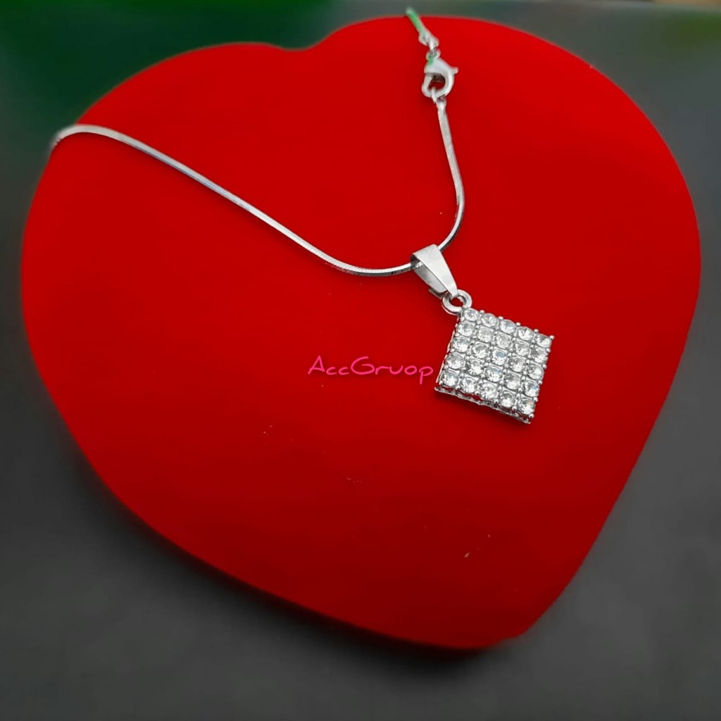 TRENDY Accesories kalung liontin fashion wanita real pick 100% anti karat awet dan tahan lama