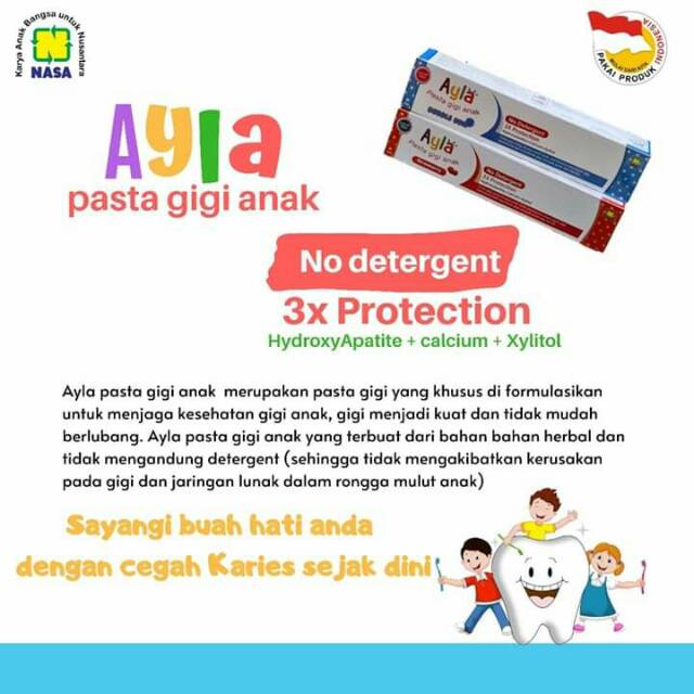 Ayla pasta gigi anak