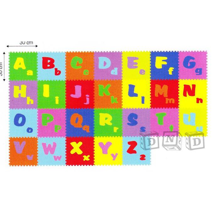 Mainan Edukasi Anak Karpet Matras Puzzle Evamat Evamats Abjad ABC