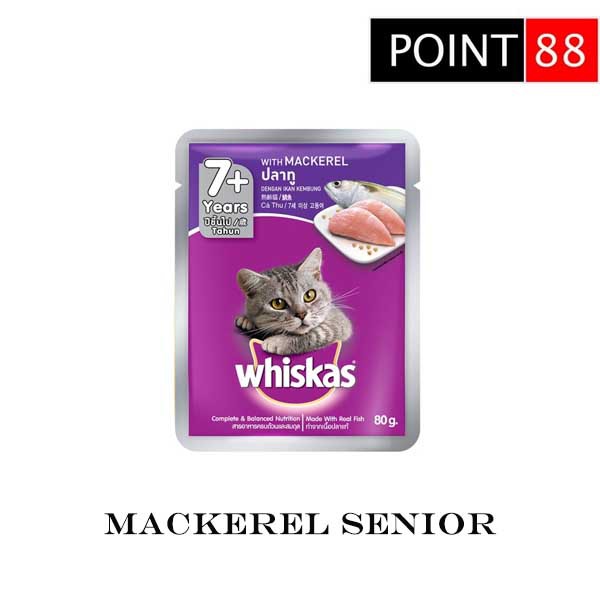 Whiskas Pouch Mackarel Senior