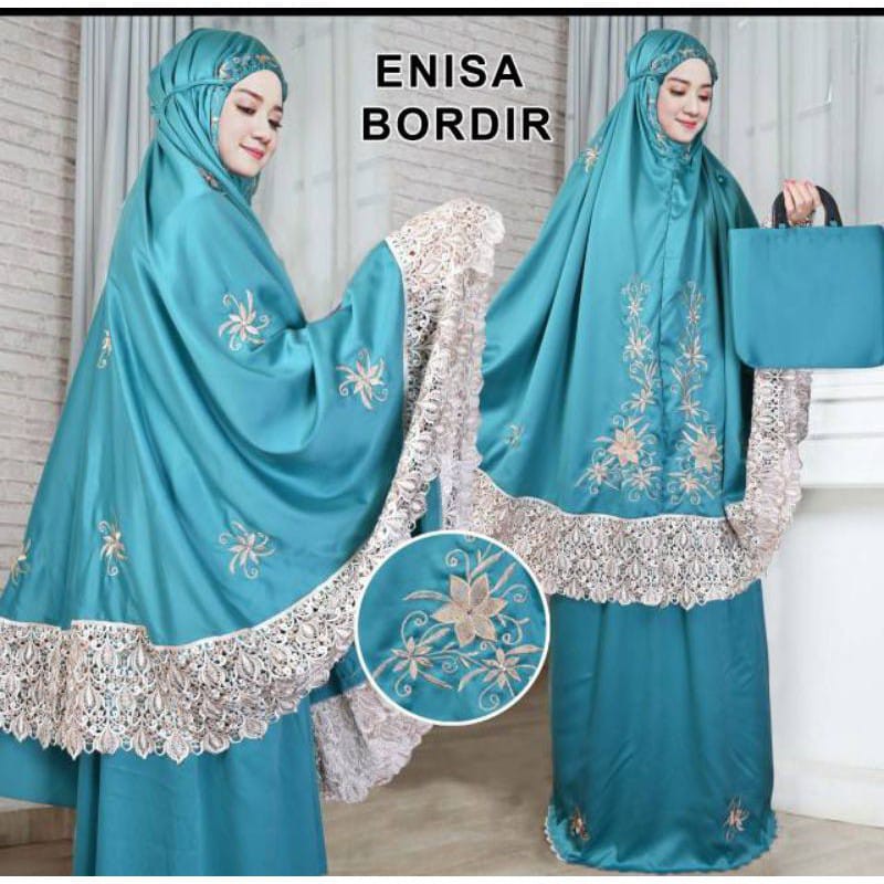 Mukena Enisa / Mukena Bordir + Tas Traveling