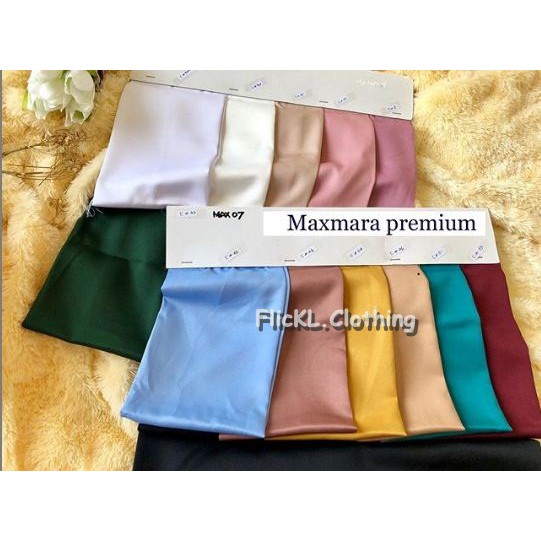 Bahan Kain Maxmara Polos muslim Rollan