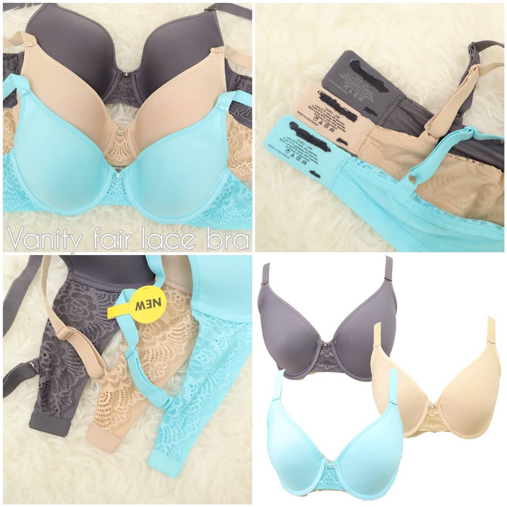 Rk014 Vanity Fair Side Lace Bra Shopee Indonesia