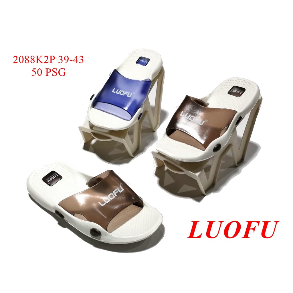 Sandal Loufu Cowok karet anti slip I Sandals Nyaman santai