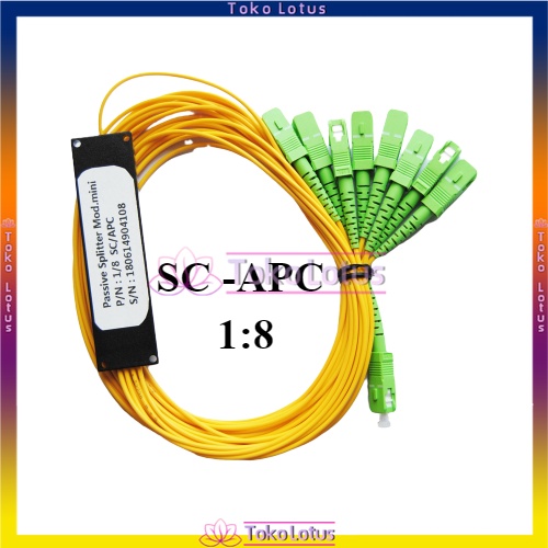 Passive splitter / pasif spliter 1:8 fiber optic SC APC [Bisa Bayar Ditempat]