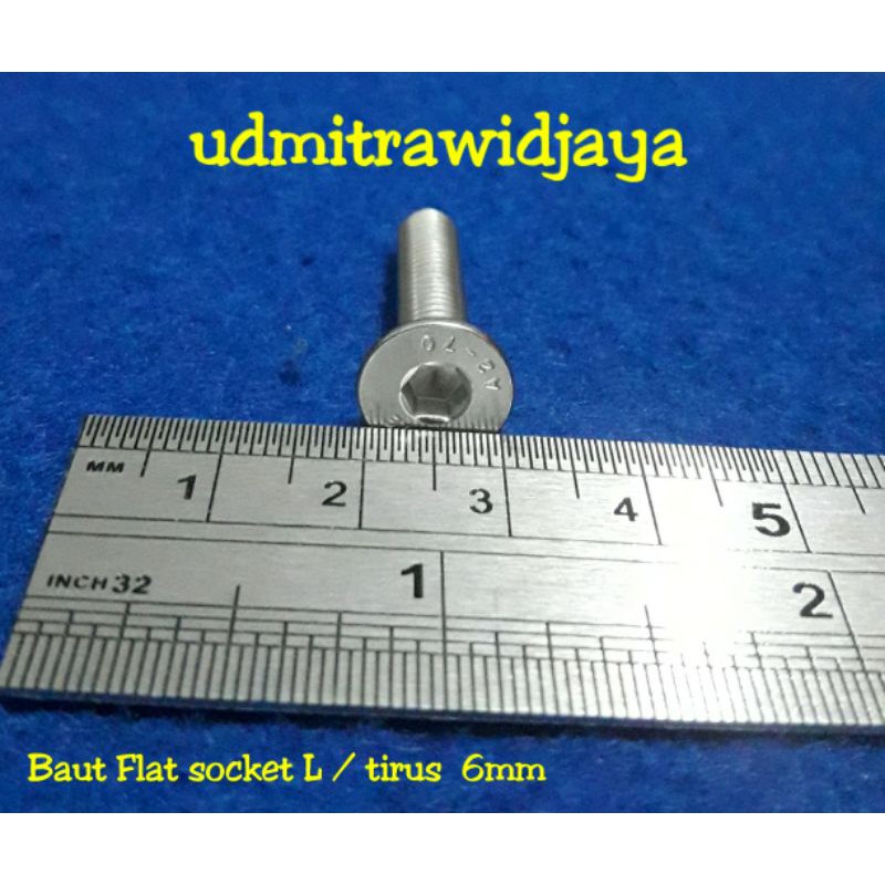 Mur cakar &amp; Baut Stainless Stell 6mm