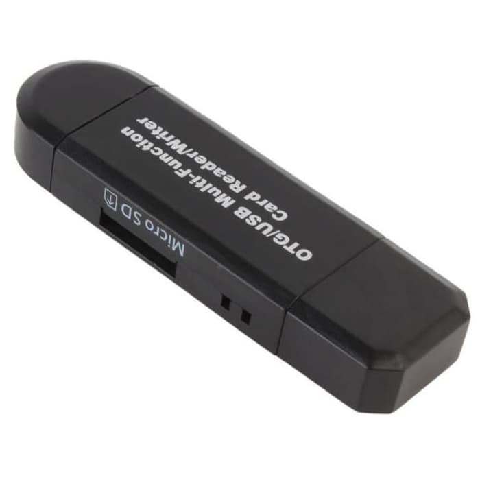 2 in 1 OTG Card Reader SD/TF Card Micro USB 2.0 - USB30HS - Black