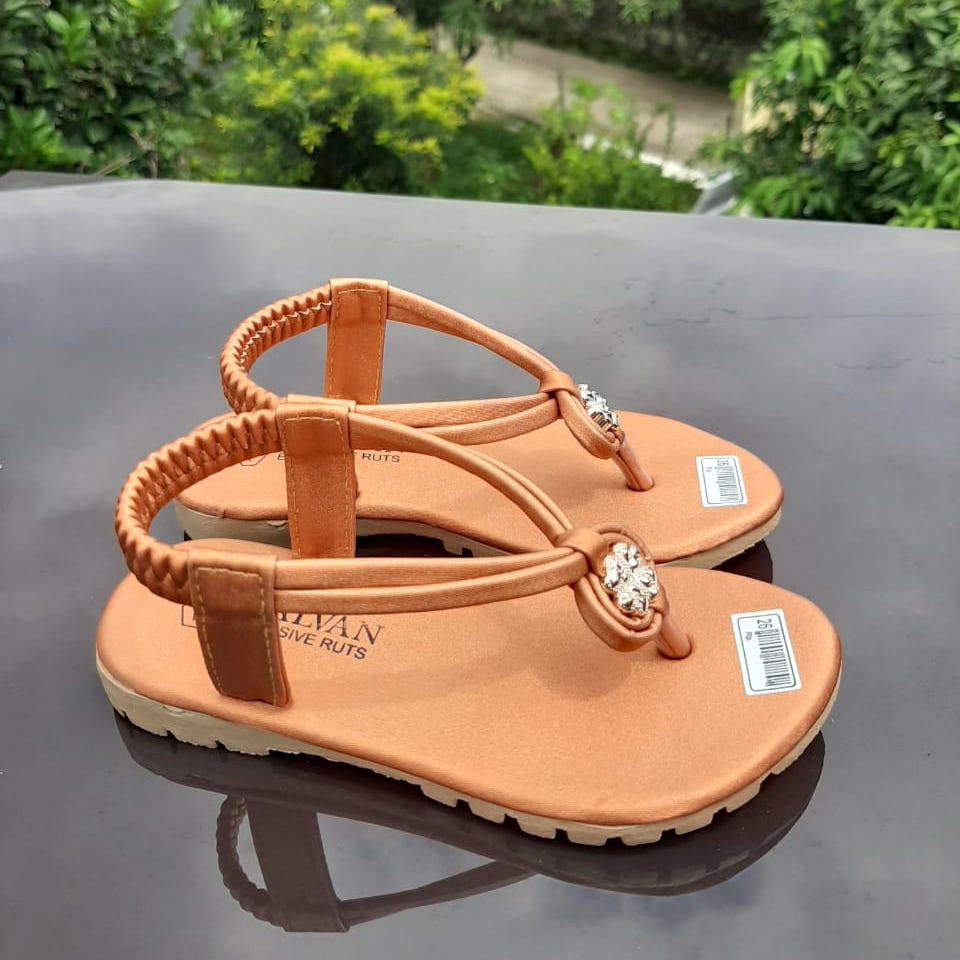 SDP06 Sandal Anak Perempuan Umur 3 4 5 6 tahun - Sepatu pesta anak Motif Bunga [Bisa COD]