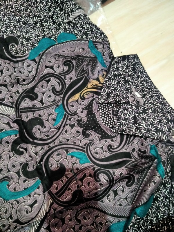 Nailo Batik Hrb026 Kenongo Kemeja Tosca Pendek Pekalongan Padi M L Xl Sogan Tulis Halus Kemeja Batik