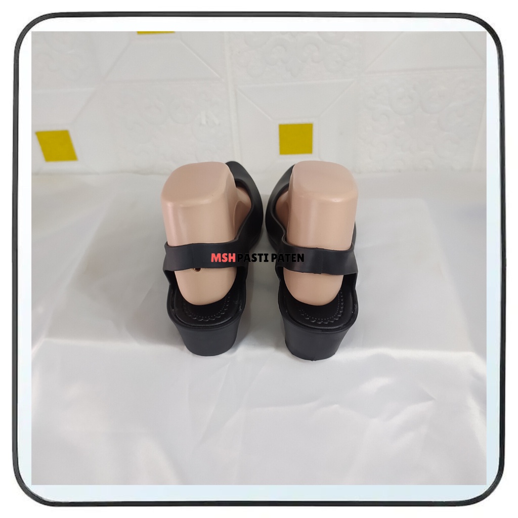 Fuhaha Tj 710 Sepatu Wedges Hitam Wanita Termurah Ori