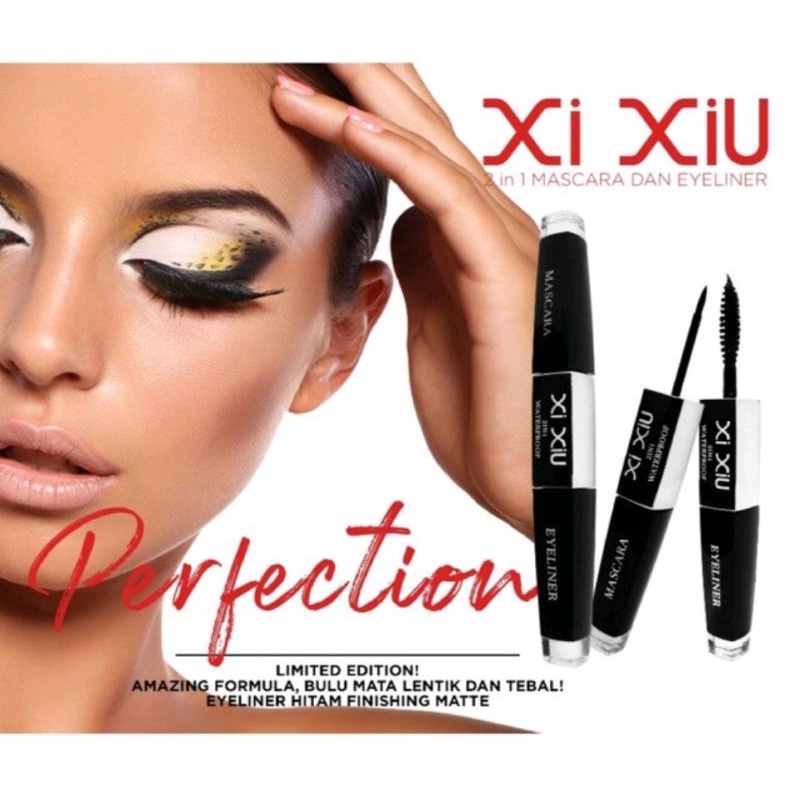 Xi Xiu Eyeliner 2in1/Mascara eyeliner 2in1 waterproof