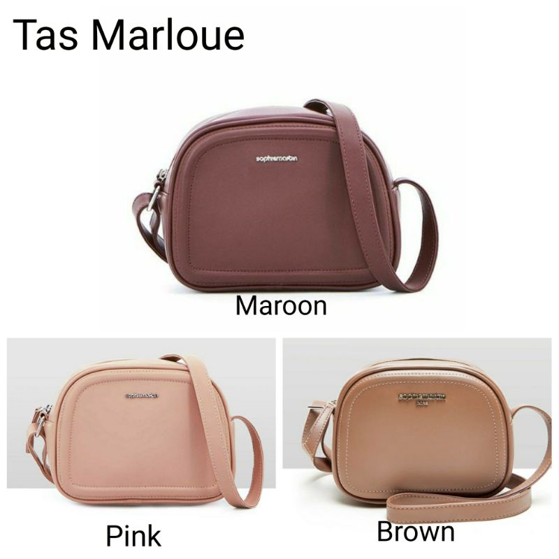 TAS MARLOUE / MACHIA : MAROON / PINK / BROWN : SOPHIE MARTIN PARIS PROMO SELEMPANG