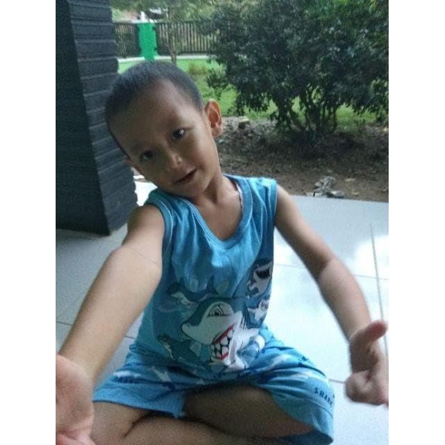 Terlaris    Singlet Anak SHARK Lucu Adem Keren Stelan Kaos Kutang Anak Laki MARUNO