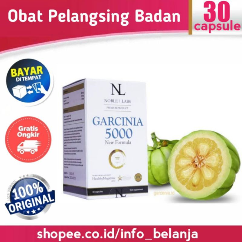 Obat Pelangsing Herbal Garcinia 5000 Original Asli ® Garcinia Nutrivite - Garcinia Cambogia