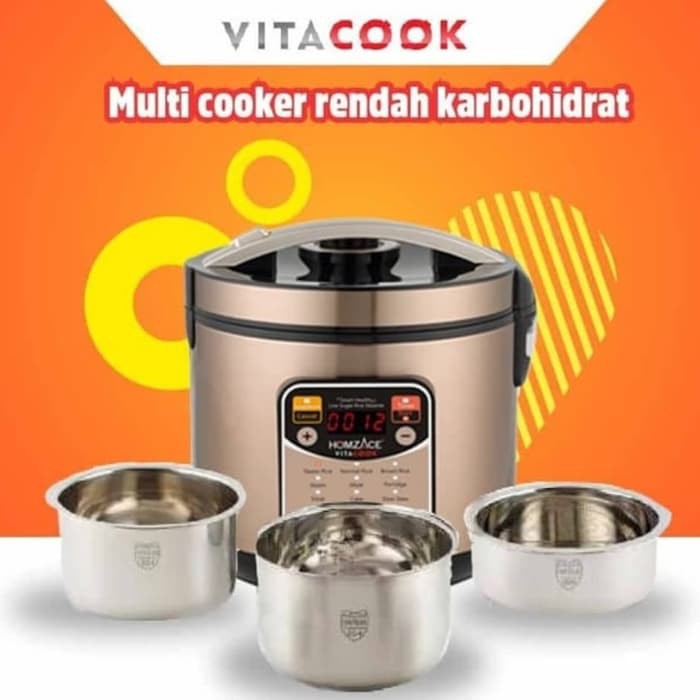 Vitacook Rice Cooker Low Carbo Rendah Gula Shopee Indonesia