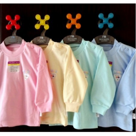 LIBBY 3 Pcs Kaos Lengan Panjang Bayi / Baby Warna NB,S,M,L